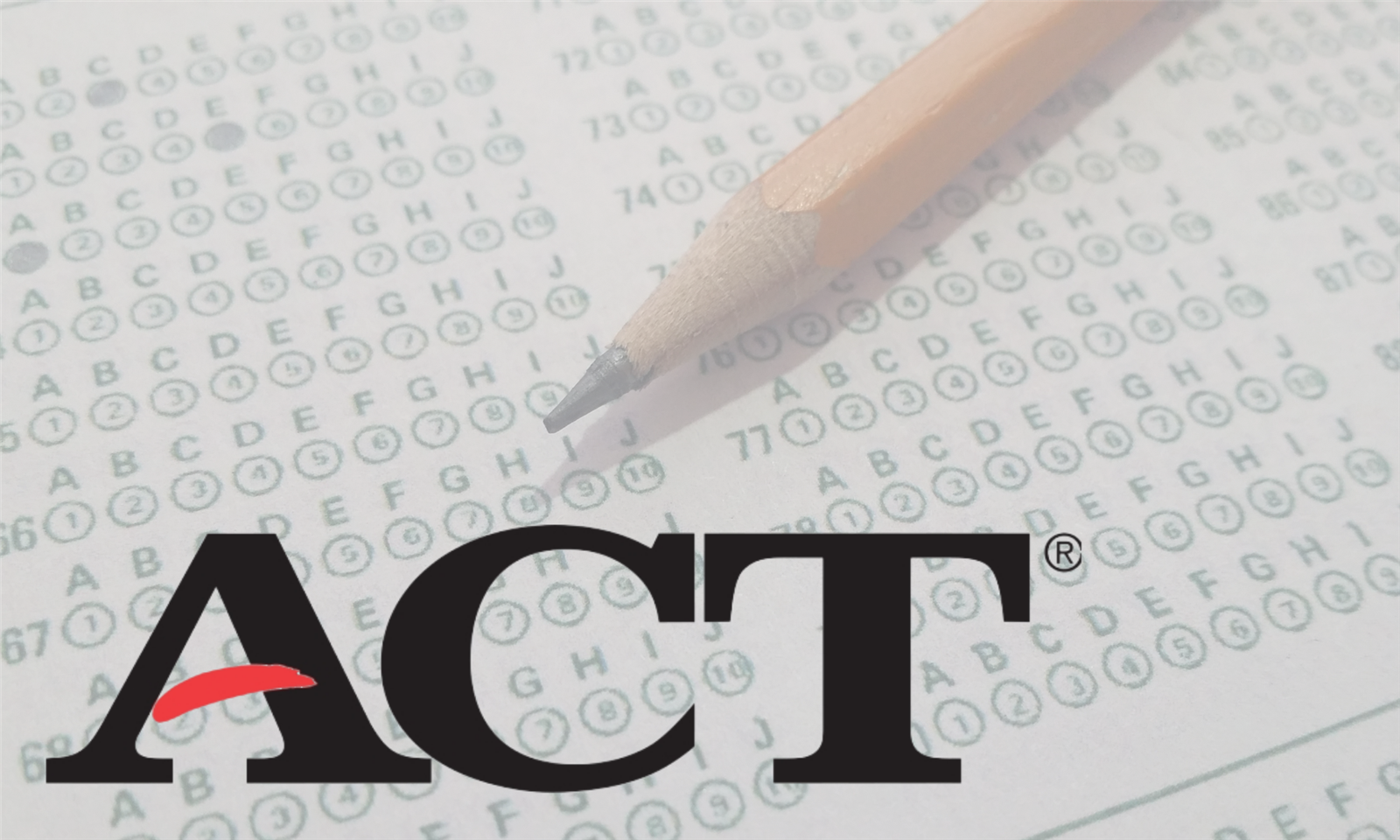 ACT exam test page